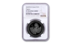2022 British Virgin Islands $10 1-oz Silver Pegasus Black Proof NGC PF70