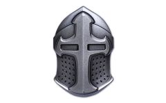 2022 Fiji $2 2-oz Silver Crusaders Helmet Shaped Antiqued Coin
