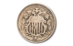 1866 5 Cent Shield G–VG