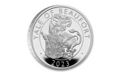 2023 Great Britain £2 1-oz Silver Tudor Beasts Yale of Beaufort Proof