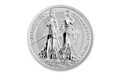 2022 Germania Mint 2oz Silver Allegories Germania & Polonia 10 Mark Medal BU OGP 