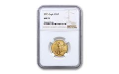 2023 $10 1/4oz Gold Eagle NGC MS70 Brown Label