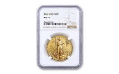 2023 $50 1oz Gold Eagle NGC MS70 Brown Label