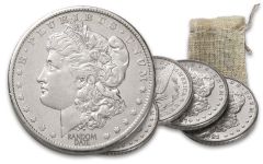 1878–1921 Morgan Silver Dollar 1/4-Pound Bag AU–BU