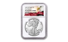 2023 $1 1-oz. Silver Eagle Proof NGC PF69UC FR Exclusive Eagle Label