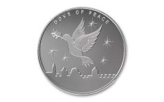 2023 1-oz Silver Dove of Peace Round BU