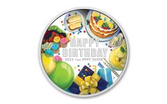 Australia 2023 $1 1oz Silver Happy Birthday Colorized Proof