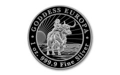 Chad 2023 5000 Francs 1oz Silver Goddess Eurpoa BU