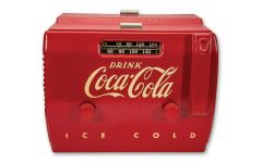 1950 Coca-Cola Bakelite Cooler Radio - 12x9x7