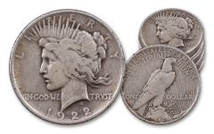 1922–1935 Peace Silver Dollar Half-Pound Bag
