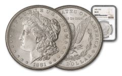 1881-S Morgan Silver Dollar NGC/PCGS MS65