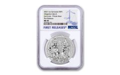 2023 Germania Mint 1-oz Silver Allegories – Germania & Galia NGC MS70 First Releases