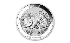 Australia 2023 $1 1-oz Silver Wombat Brilliant Uncirculated