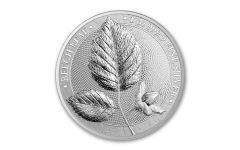 Poland 2023 Germania Mint 1oz Silver Mythical Forest Series Beech Leaf BU