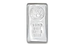 Australia Perth Mint 1 Kilo Silver Cast Bar