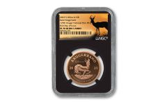 2023 South Africa 1-oz Gold Krugerrand Proof w/Kruger National Park 125th Anniversary Privy Mark NGC PF70UC First Day of Issue 