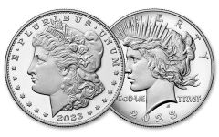 2-Coin Set 2023-S Silver Morgan & Peace w/OGP