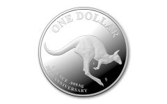 Australia 2023-C $1 1oz Silver Kangaroo Mob of Thirty Proof