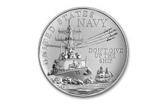 2023 1oz Silver US Navy Medal Matte Uncirculated w/OGP