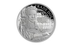 St. Helena 2023 £1 1oz Silver Modern US Trade Dollar Proof