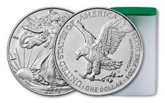 20pc 2024 $1 1-oz American Silver Eagle BU Roll
