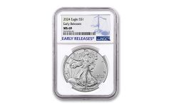 2024 $1 1 oz American Silver Eagle NGC MS69 Early Releases