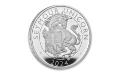 2024 Great Britain £2 1-oz Silver Tudor Beasts Seymour Unicorn Proof