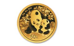 2024 China 3-gm Gold Panda Brilliant Uncirculated