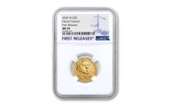 2024-W $5 Gold Harriet Tubman NGC MS70 First Releases