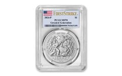 2024-P Greatest Generation Silver Dollar PCGS MS70 First Strikes w/Flag Label