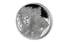 2024 St Helena £1 1-oz Silver Una & Lion Proof