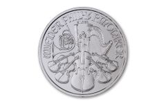 Austria 2024 1 oz Silver Philharmonic €1.50 Coin GEM BU