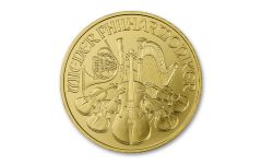 2024 Austria €10 1/10-oz Gold Philharmonic Gem BU