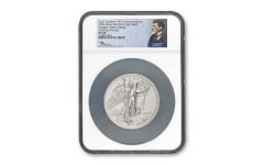 2024 NPF 5-oz Silver Saint-Gaudens Winged Liberty Ultra High Relief Medal NGC SP70 First Day of Issue w/Mercanti Signature