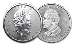 2023 & 2024 Canada $5 1-oz Silver Maple Leaf 2-pc Set BU