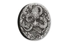 Australia 2024 $2 2oz Silver Lunar Year of the Dragon Antiqued Coin 
