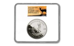 2024 South Africa 2-oz Silver Krugerrand Proof NGC PF70UC First Releases w/Springbok Label