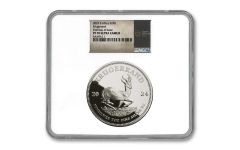 South Africa 2024 2oz Silver Krugerrand NGC PF70UC First Day of Issue / SA Mint Label - White-Core