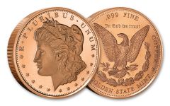 Golden State Mint 5oz Morgan Copper Round