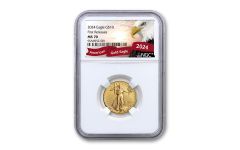 2024 $10 1/4-oz Gold American Eagle NGC MS70 First Releases w/Eagle Label 