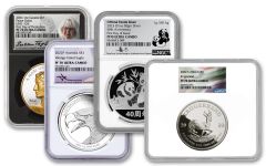 2022–2024 World Is Yours 4-pc Silver Set NGC PF70