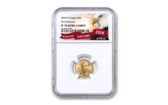 2024-W $5 1/10 oz Gold Eagle NGC PF70UC First Releases Exclusive Eagle Label