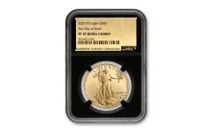 2024-W $50 1 oz Gold Eagle NGC PF70UC First Day of Issue Exclusive Gold Foil Label Black Core