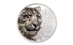 Mongolia 2024 500 Togrog 1oz Silver Snow Leopard Colored Proof