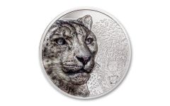 Mongolia 2024 2000 Togrog 3oz Silver Snow Leopard Colored Proof