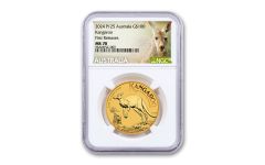 Australia 2024 $100 1-oz Gold Kangaroo NGC MS70 First Releases w/ kangaroo Label