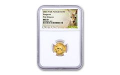 Australia 2024 $15 1/10-oz Gold Kangaroo NGC MS70 First Release w/ Kangaroo Label