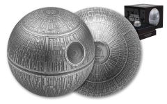 2024 Niue $5 100-gm Silver Star Wars™ Death Star™ Antiqued Spherical Coin 