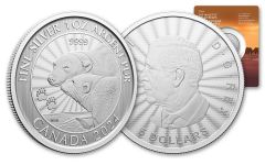 Canada 2024 $5 1oz Silver Polar Bear BU w/ Assay