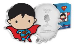Niue 2021 $2 1oz Silver DC Flying Superman Chibi W/ OGP 